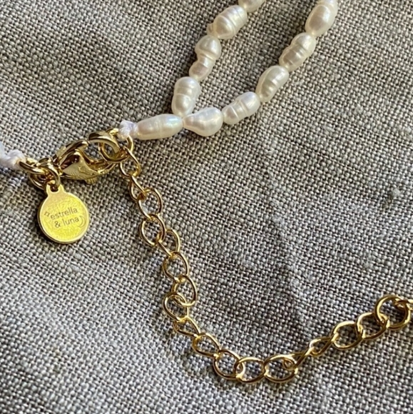 Double Strand Freshwater Pearl Necklace - Picture 2 of 4